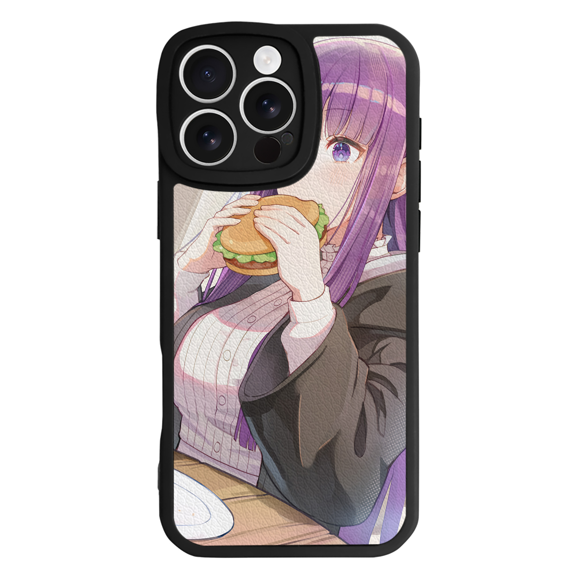 （画像用） 葬送のフリーレン Frieren 【iPhone 16シリーズ対応】シリコンスマホケース（レザー調） 材質：シリコン